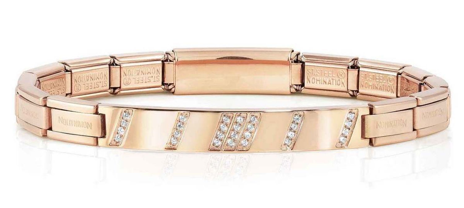 Bransoletka Nomination Trendsetter z blaszką ozdobioną cyrkonią 021150 011d.jpg